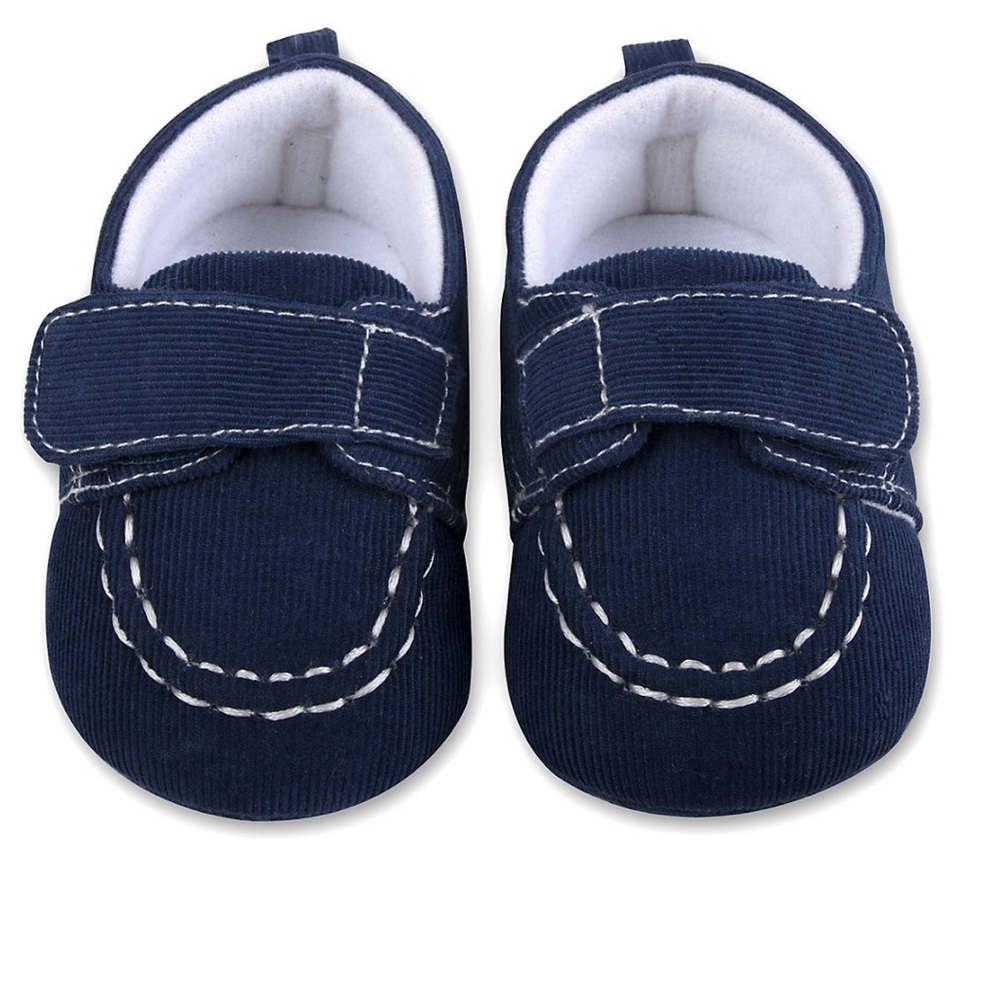 Baby boy Navy corduroy moccasins 12-18 months NWT